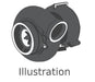 MAN genuine Turbocharger 51.09100-7086, 51.09100.7086, 51091007086