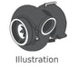 MAN genuine Turbocharger 51.09100-7843, 51.09100.7843, 51091007843