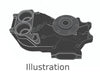 MAN Raw water pump 51.06500-7034, 51.06500.7034, 51065007034