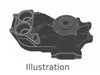 MAN genuine Raw water pump 50.06500-7011, 50.06500.7011, 50065007011