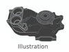 MAN genuine Raw water pump 50.06500-7013, 50.06500.7013, 50065007013