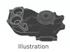 MAN Raw water pump 51.06500-6500, 51.06500.6500, 51065006500