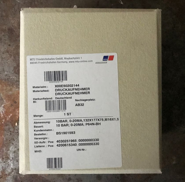 MTU X00E50202144 Pressure Sensor